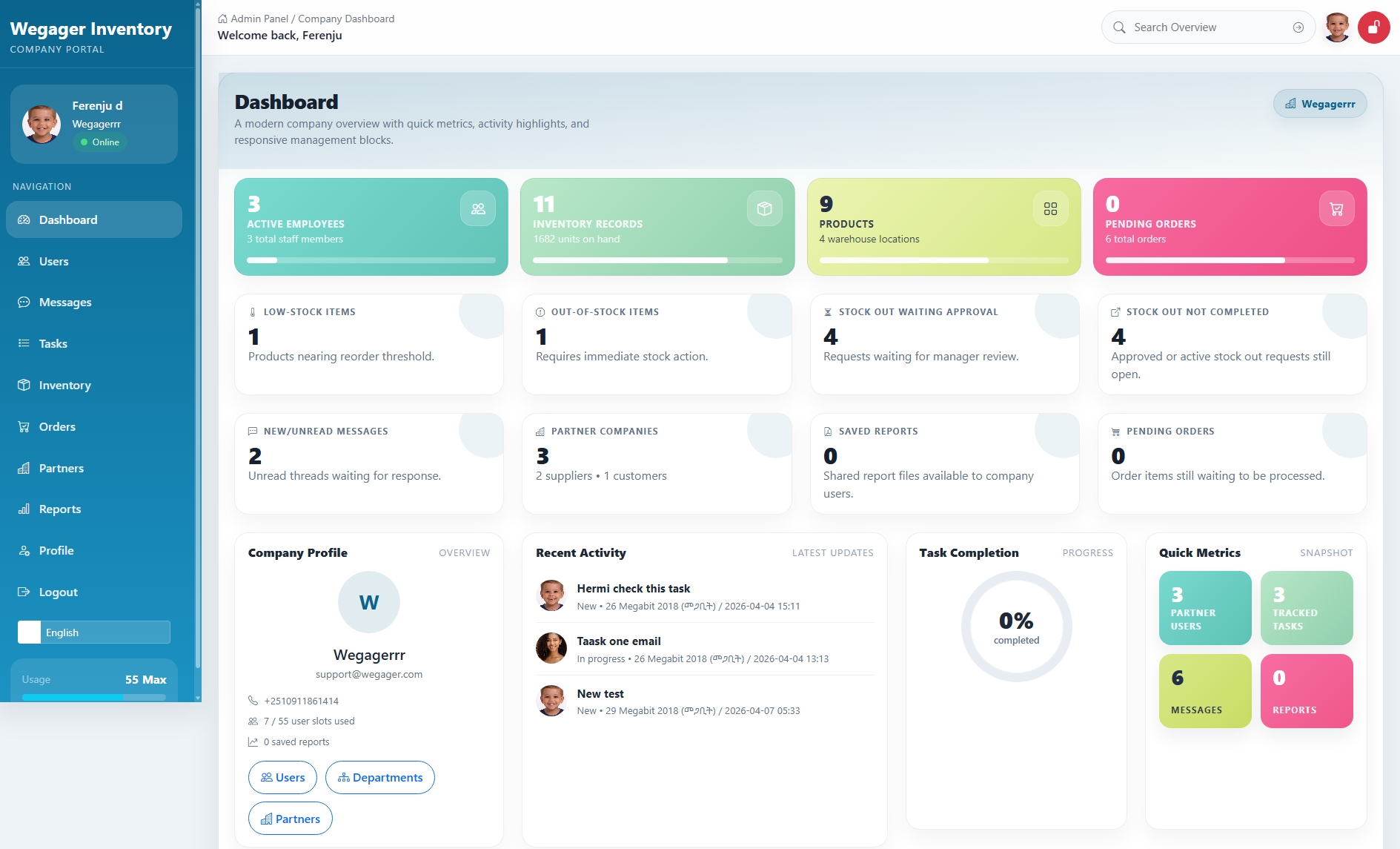 Executive Command Center Dashboard