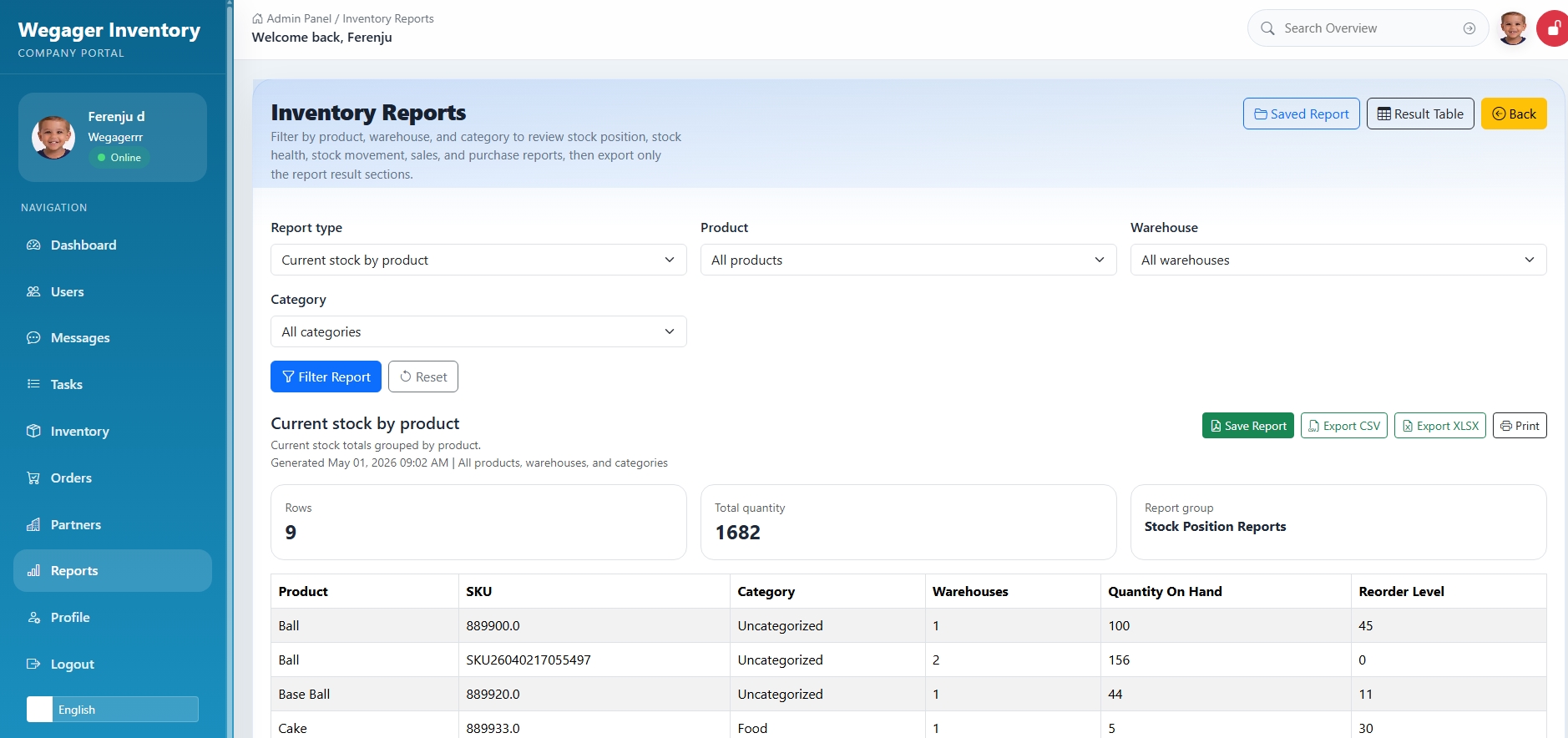 Precision Export & Reporting